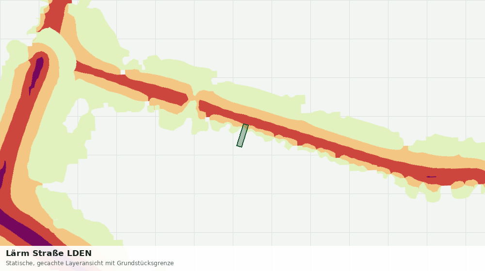 Statische Kartenansicht: Lärm Straße LDEN