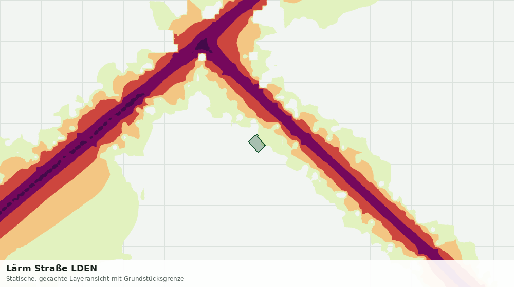 Statische Kartenansicht: Lärm Straße LDEN