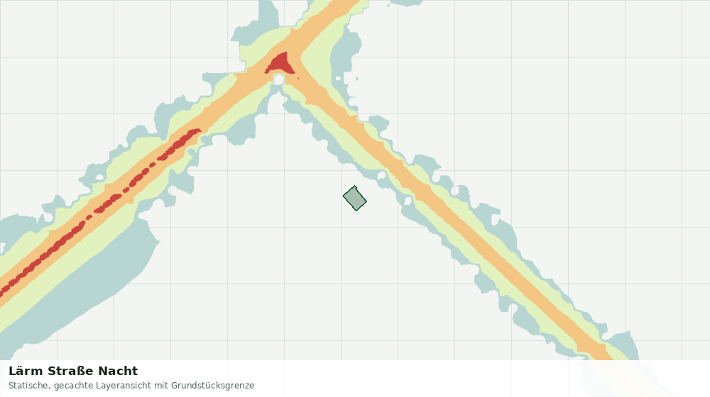 Statische Kartenansicht: Lärm Straße Nacht