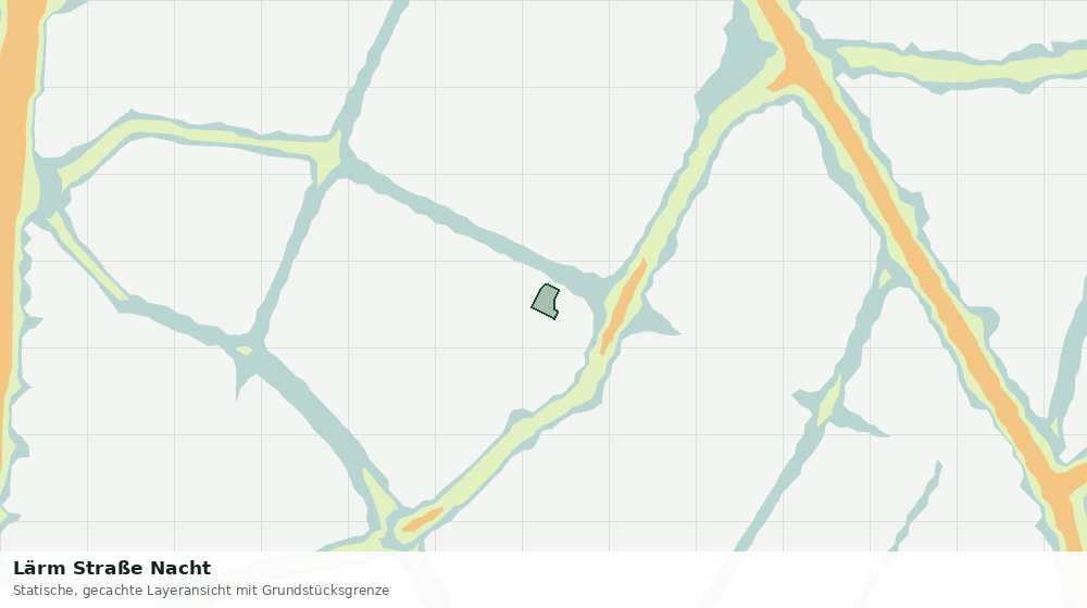 Statische Kartenansicht: Lärm Straße Nacht