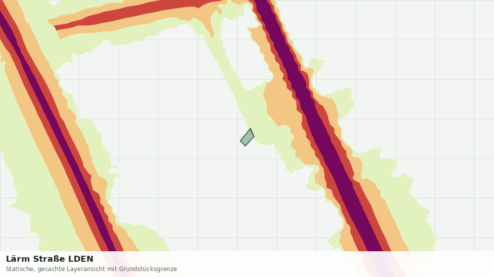 Statische Kartenansicht: Lärm Straße LDEN