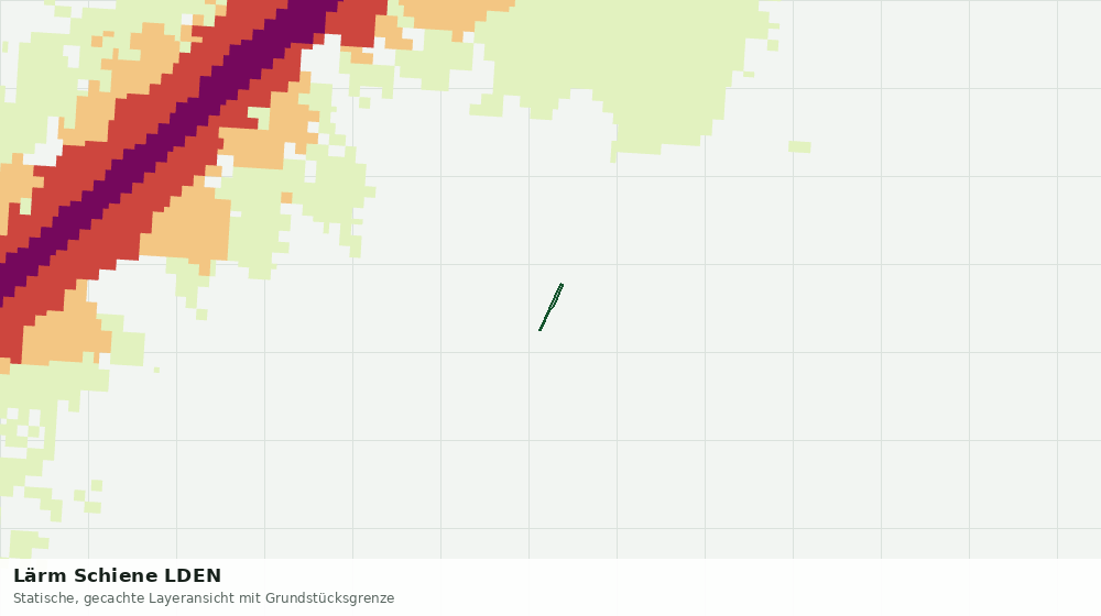 Statische Kartenansicht: Lärm Schiene LDEN