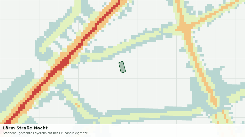 Statische Kartenansicht: Lärm Straße Nacht