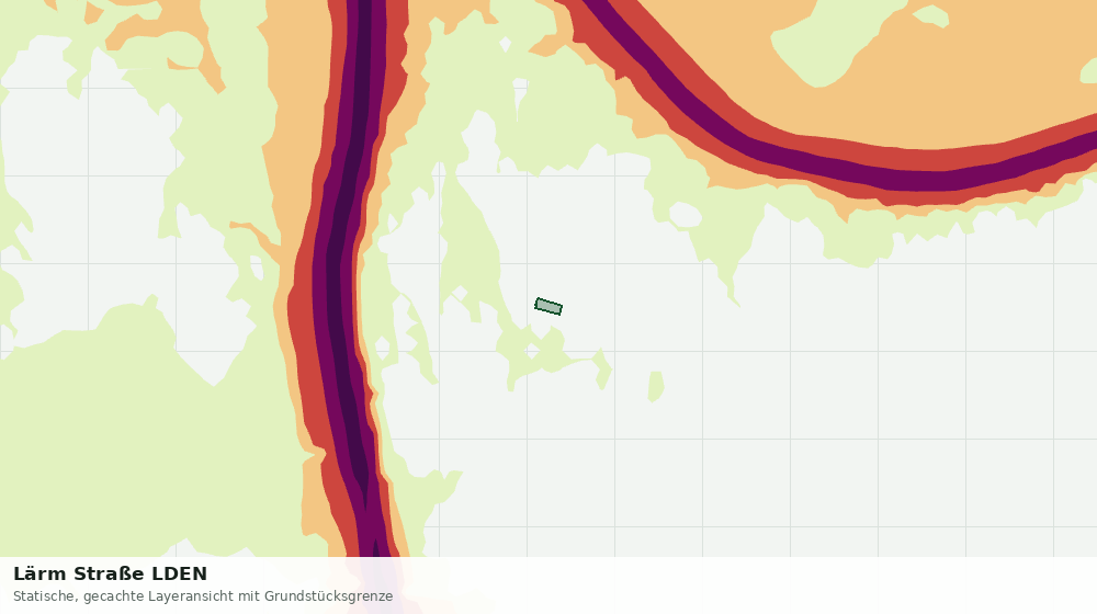 Statische Kartenansicht: Lärm Straße LDEN