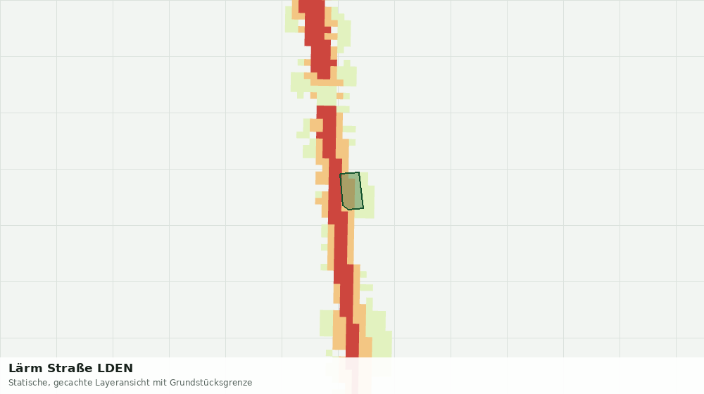 Statische Kartenansicht: Lärm Straße LDEN