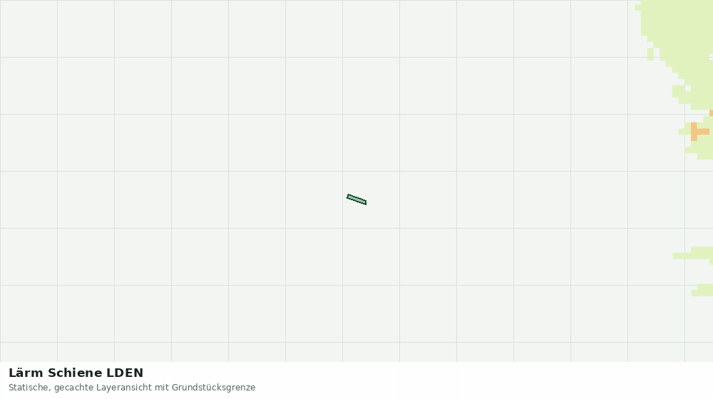 Statische Kartenansicht: Lärm Schiene LDEN