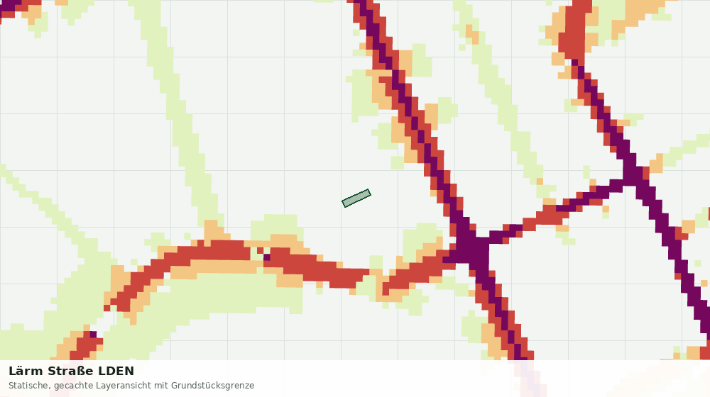 Statische Kartenansicht: Lärm Straße LDEN