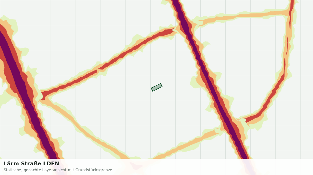 Statische Kartenansicht: Lärm Straße LDEN
