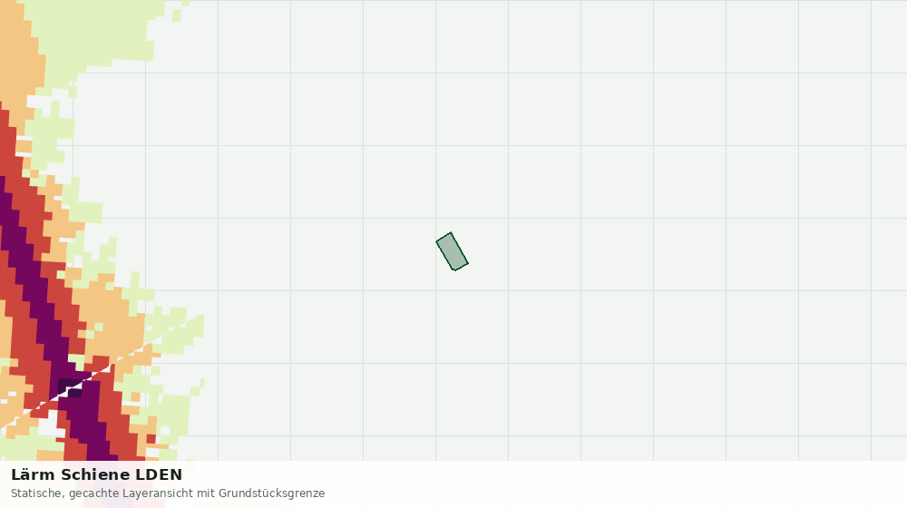 Statische Kartenansicht: Lärm Schiene LDEN