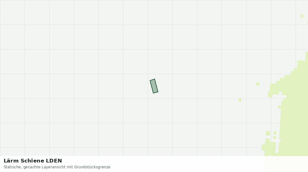 Statische Kartenansicht: Lärm Schiene LDEN