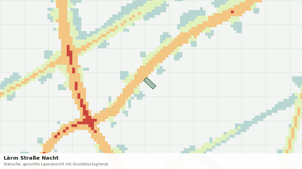 Statische Kartenansicht: Lärm Straße Nacht