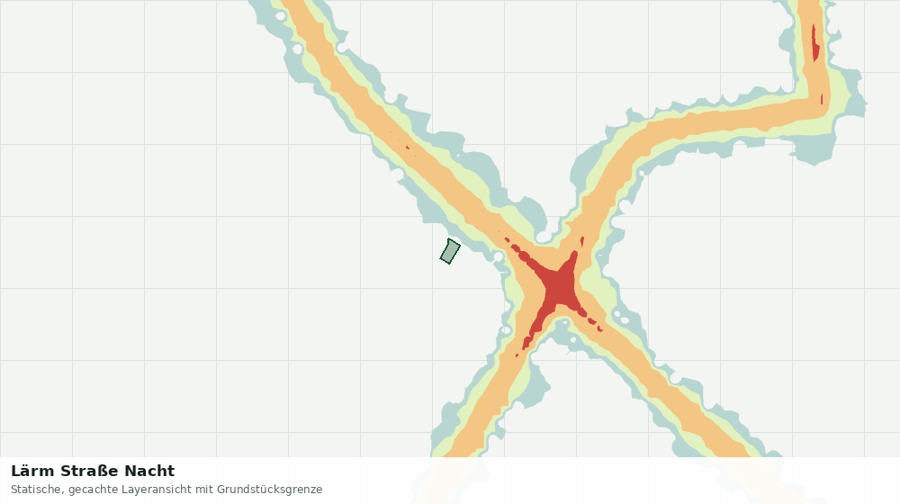 Statische Kartenansicht: Lärm Straße Nacht