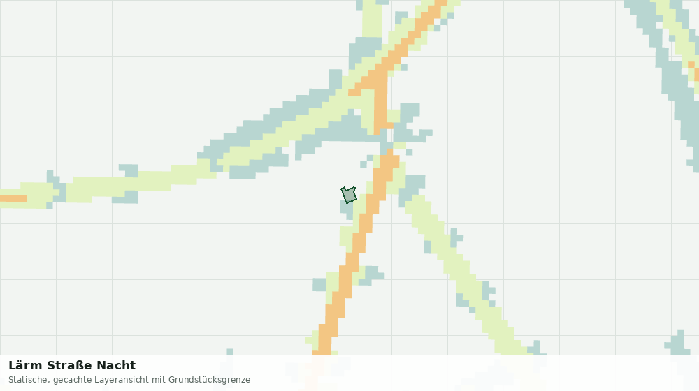Statische Kartenansicht: Lärm Straße Nacht