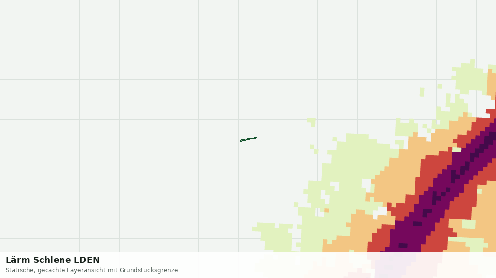 Statische Kartenansicht: Lärm Schiene LDEN