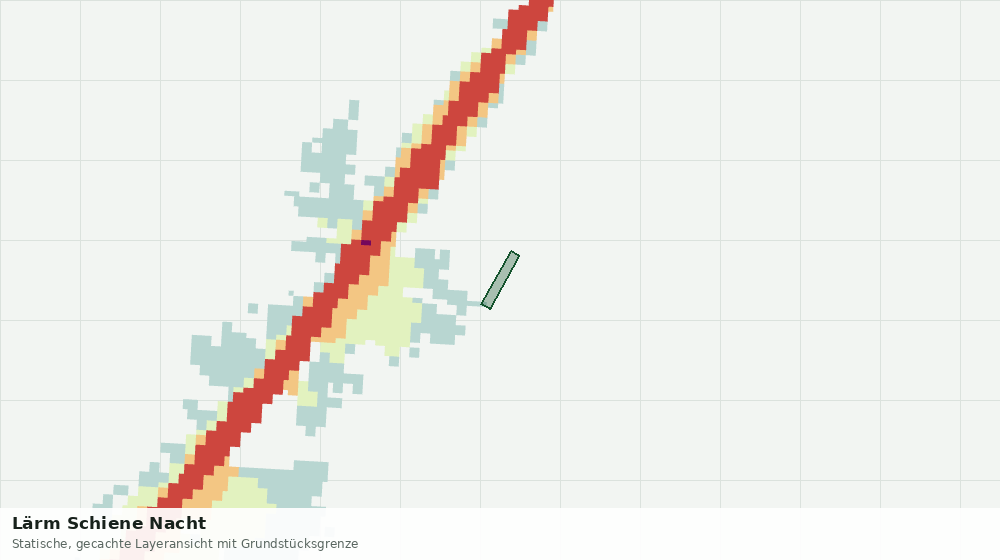 Statische Kartenansicht: Lärm Schiene Nacht