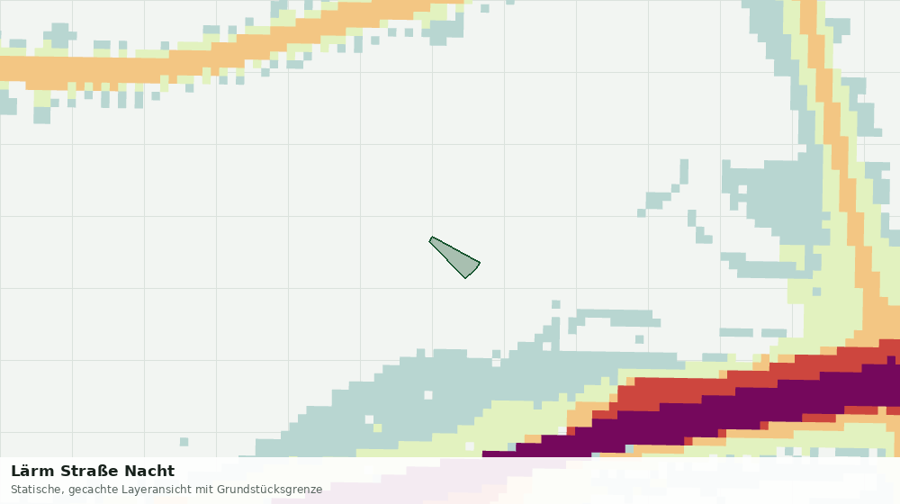 Statische Kartenansicht: Lärm Straße Nacht