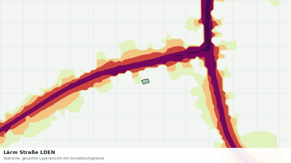 Statische Kartenansicht: Lärm Straße LDEN