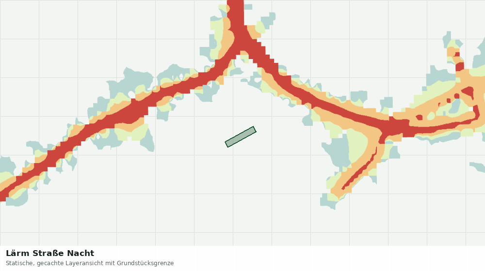 Statische Kartenansicht: Lärm Straße Nacht