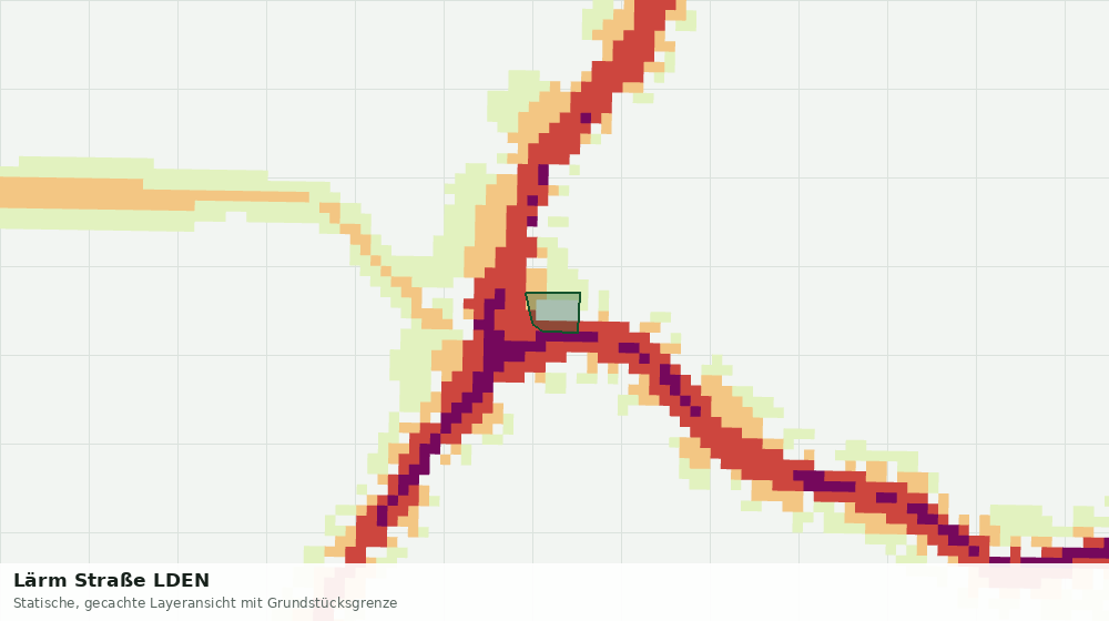 Statische Kartenansicht: Lärm Straße LDEN