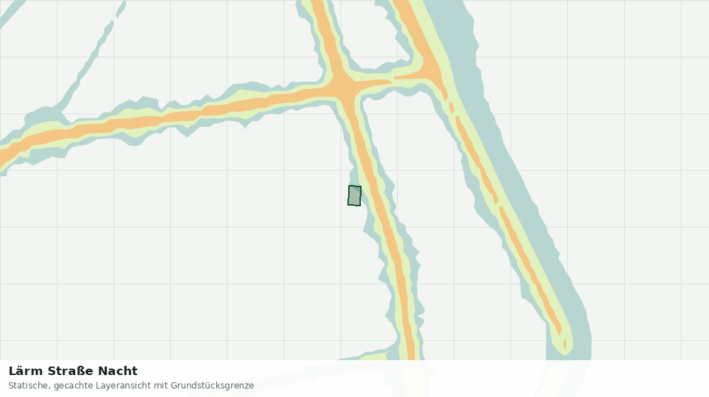 Statische Kartenansicht: Lärm Straße Nacht