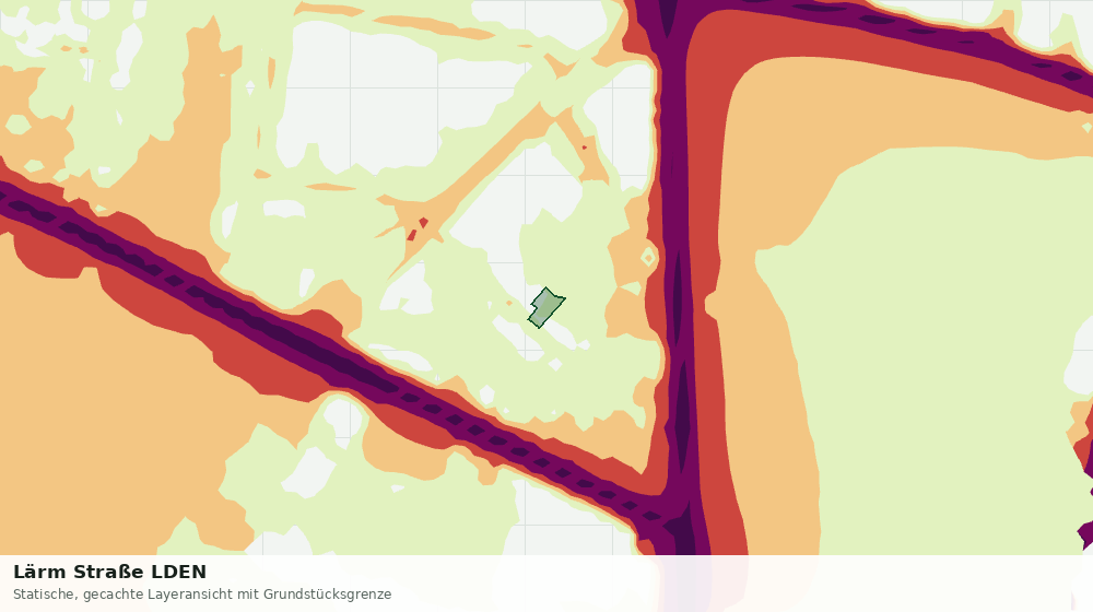 Statische Kartenansicht: Lärm Straße LDEN