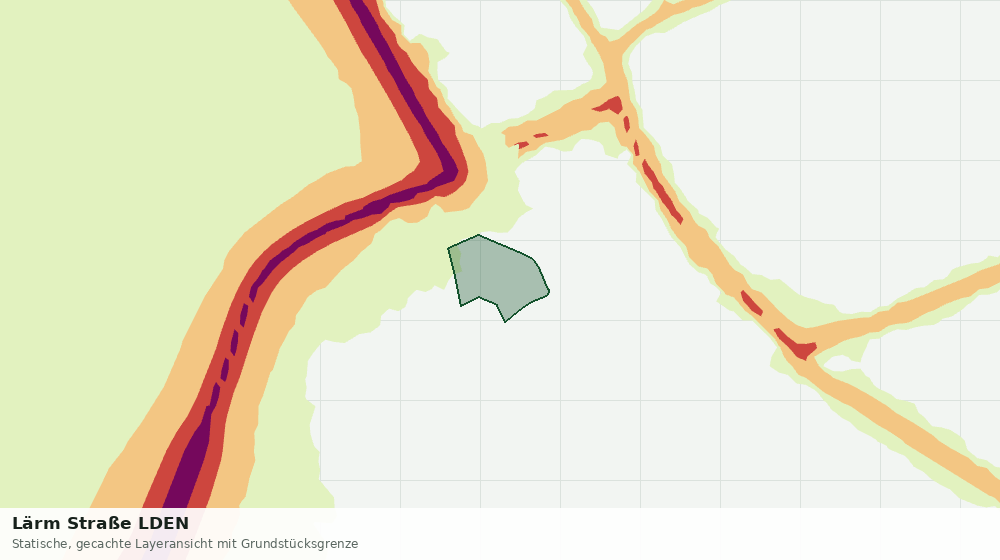 Statische Kartenansicht: Lärm Straße LDEN