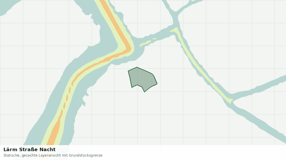 Statische Kartenansicht: Lärm Straße Nacht