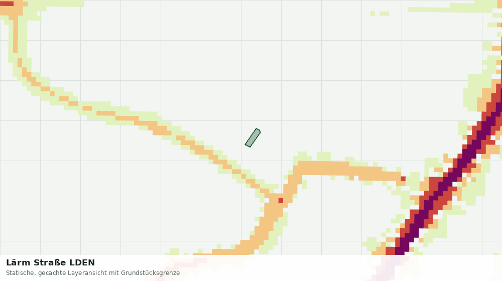 Statische Kartenansicht: Lärm Straße LDEN