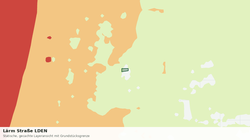 Statische Kartenansicht: Lärm Straße LDEN