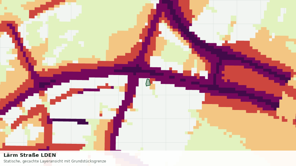 Statische Kartenansicht: Lärm Straße LDEN