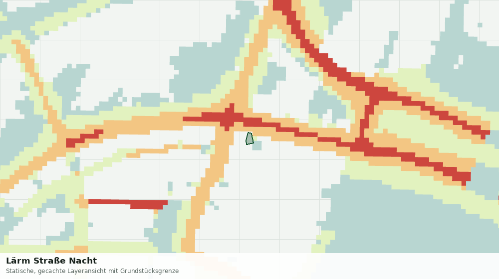 Statische Kartenansicht: Lärm Straße Nacht