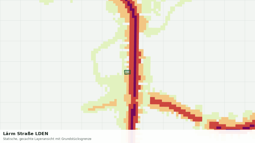 Statische Kartenansicht: Lärm Straße LDEN