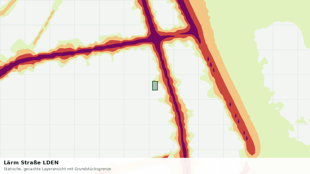 Statische Kartenansicht: Lärm Straße LDEN