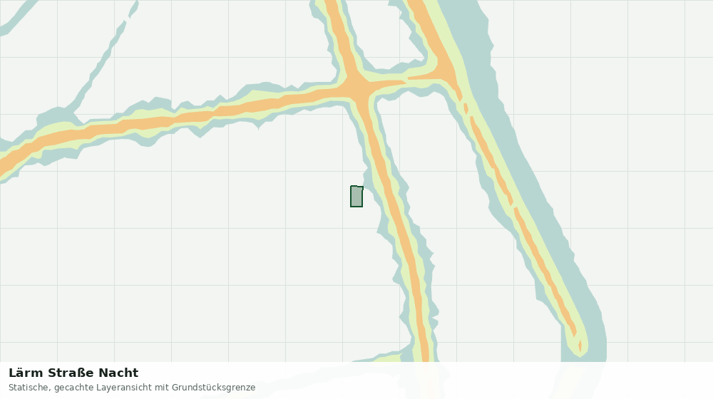 Statische Kartenansicht: Lärm Straße Nacht