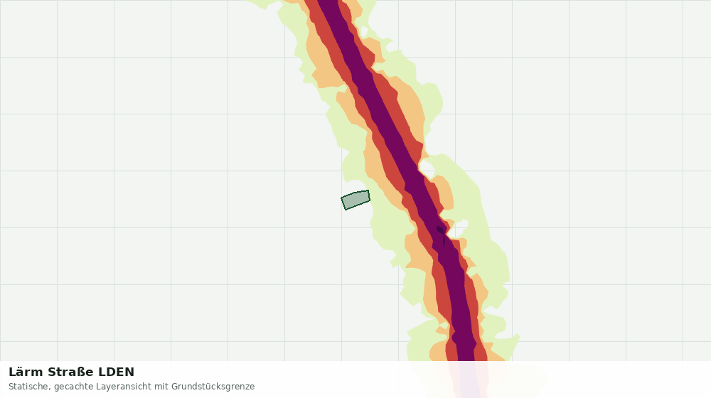Statische Kartenansicht: Lärm Straße LDEN