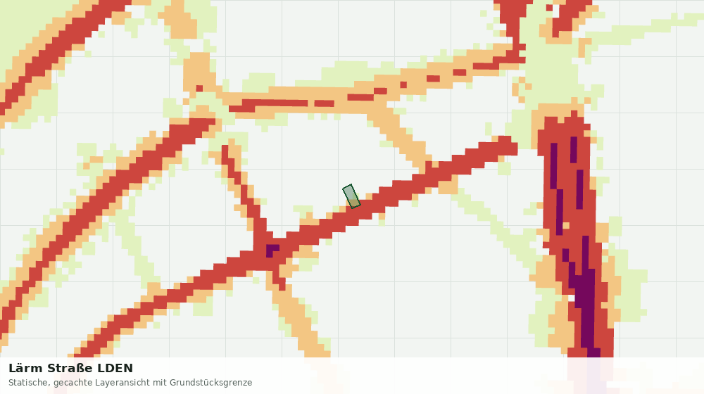 Statische Kartenansicht: Lärm Straße LDEN