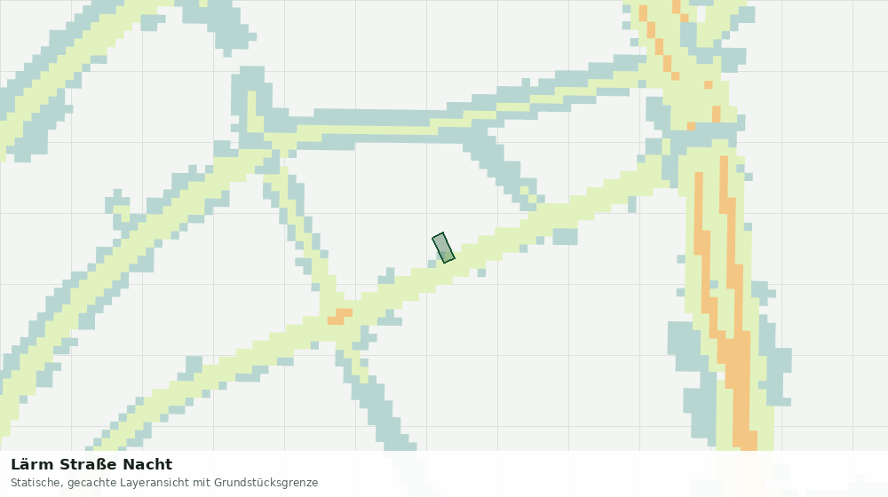 Statische Kartenansicht: Lärm Straße Nacht