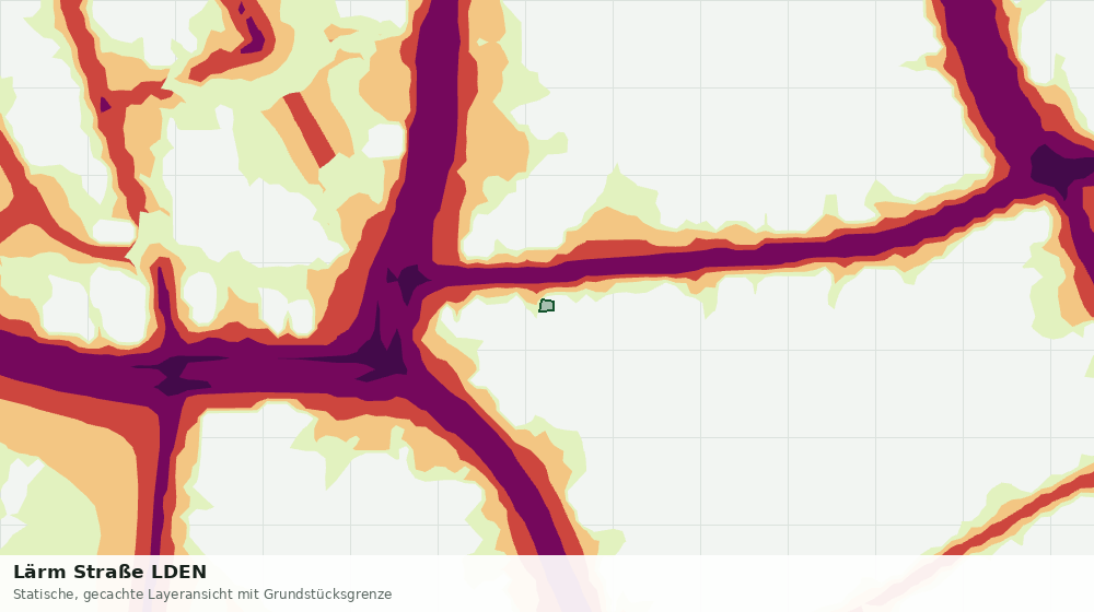 Statische Kartenansicht: Lärm Straße LDEN
