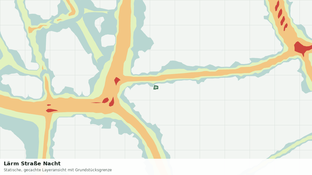 Statische Kartenansicht: Lärm Straße Nacht