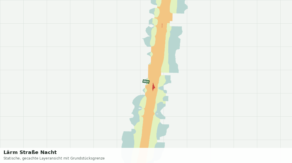 Statische Kartenansicht: Lärm Straße Nacht
