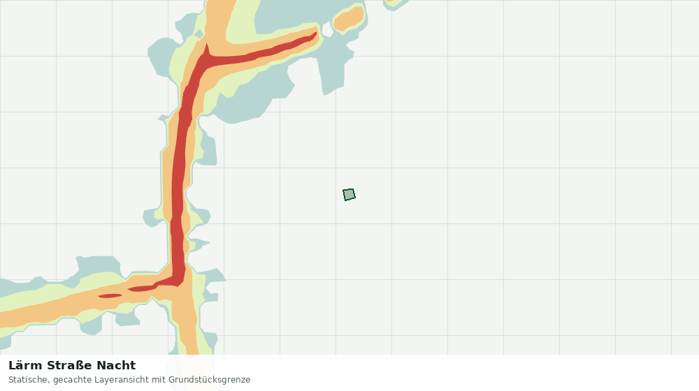 Statische Kartenansicht: Lärm Straße Nacht