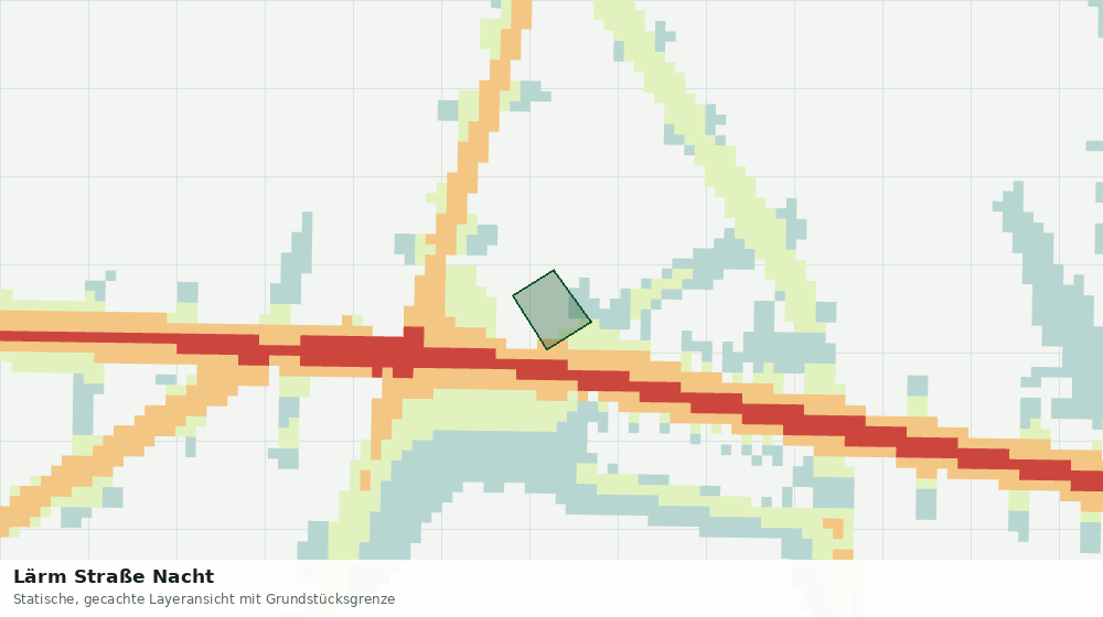 Statische Kartenansicht: Lärm Straße Nacht