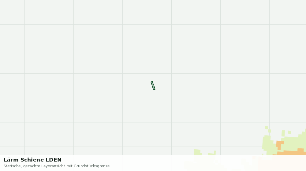Statische Kartenansicht: Lärm Schiene LDEN