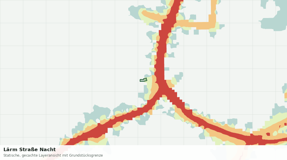 Statische Kartenansicht: Lärm Straße Nacht