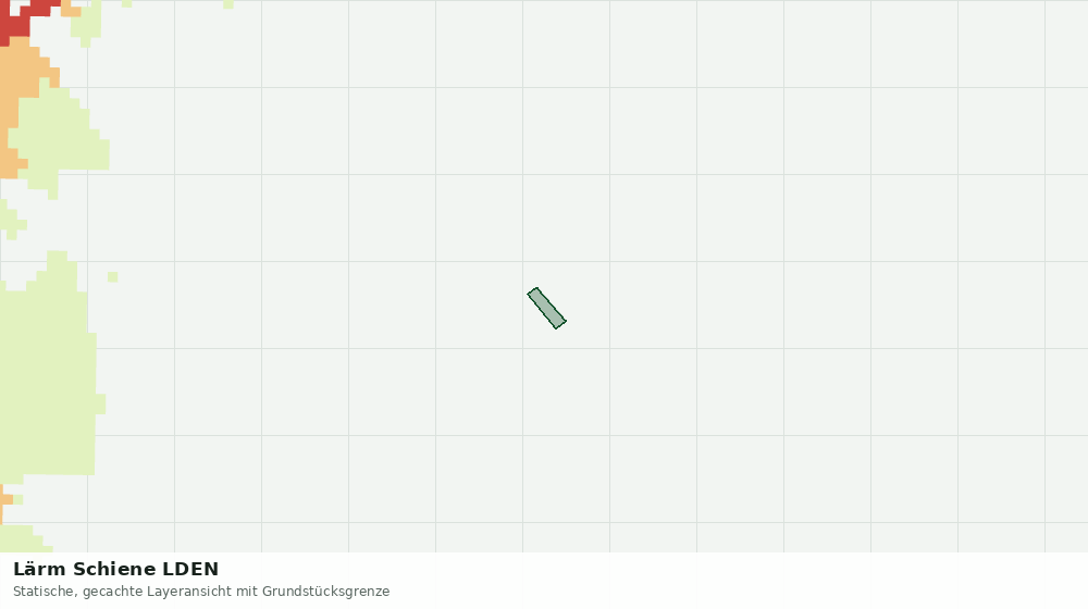 Statische Kartenansicht: Lärm Schiene LDEN