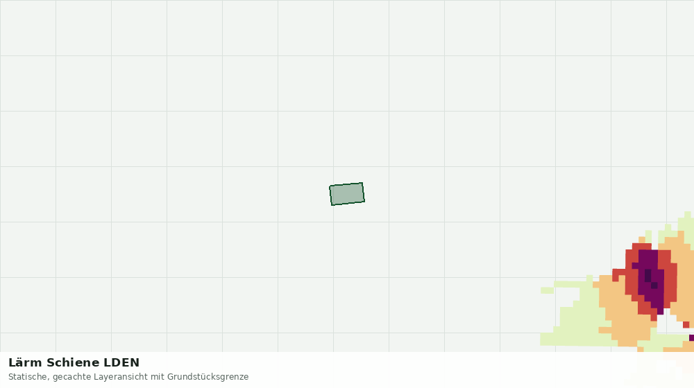 Statische Kartenansicht: Lärm Schiene LDEN