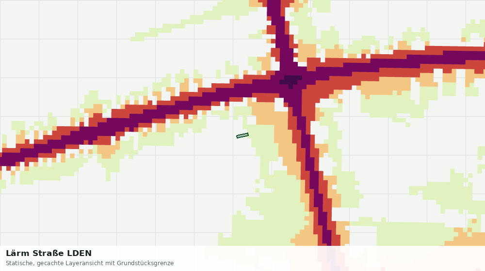 Statische Kartenansicht: Lärm Straße LDEN