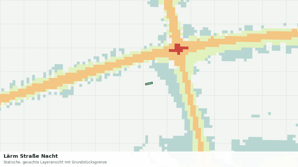 Statische Kartenansicht: Lärm Straße Nacht
