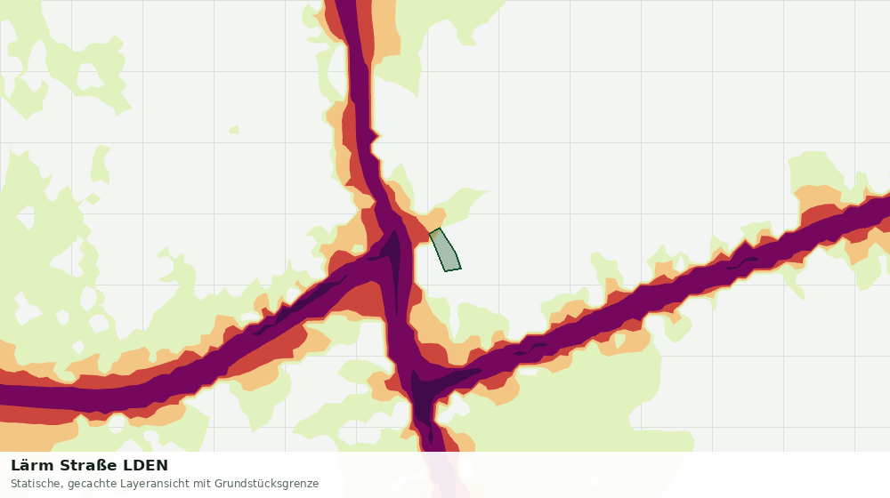 Statische Kartenansicht: Lärm Straße LDEN