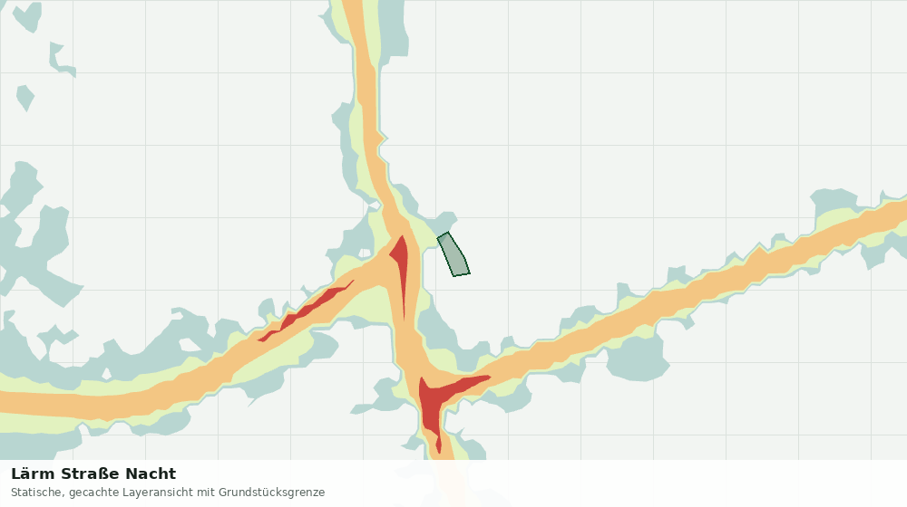 Statische Kartenansicht: Lärm Straße Nacht